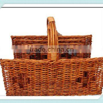 cheap wicker firewood carrier