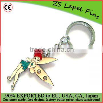 customized cartoon enamel keychains