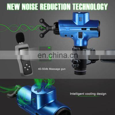 Brushless Motor Percussion Vibrator Tissue Lcd Screen Sports Custom Logo Private Label Booster Body Best Massage Gun photo-3