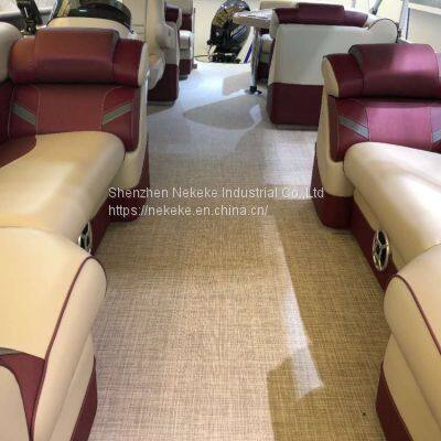 NEKEKE Width 200cm Soft PVC Self Draining Wave Pattern Boat Yacht Decking Sheet photo-2