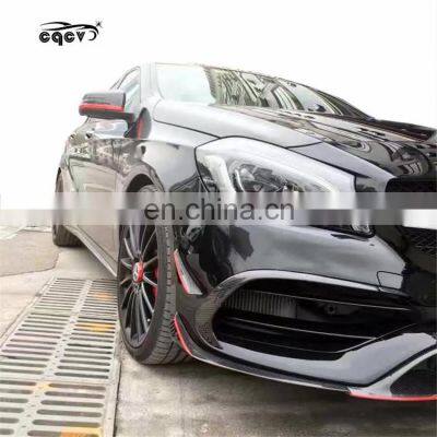 High quality carbon fiber body kit for Mercedes Benz A45 W176 front spoiler rear diffuser for Mercedes Benz a45 facelift