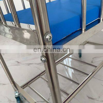 New Born Baby Bedding Sets Crib SS Stainless Steel Baby Bed With Mosquito Net photo-5