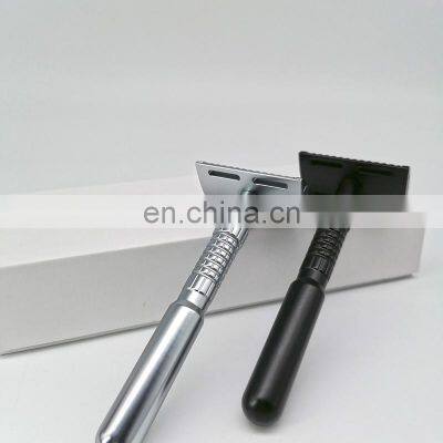Zinc Alloy Material Men Stainless Steel Double Edge Stainless Steel Safety Razor photo-3