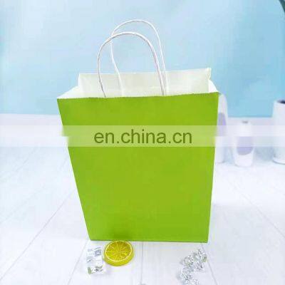 New Lime Lemon Gift Green Card Paper Shopping Carrier Bag Light Green