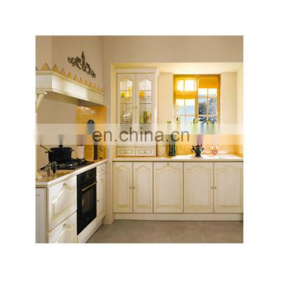 Tempered glass for metal used kitchen sink base cabinet