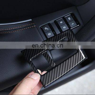 Carbon Fiber Style ABS Car Door Seat Memory Button Cover Trim For Jaguar F-Pace f Pace 2016 2017 2018 Accessories photo-5