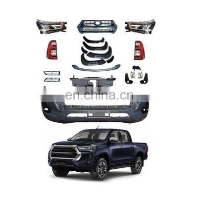 Car Accessories 2016 to 2021 Hilux Revo Conversion Wide Body Kit For Revo Bumper Guard,Front Grill