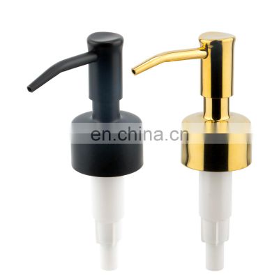 Factory Hot Sale Lotion Bottle Head Pump 200Ml Gold Stainless Steel Head Pump For Bathroom Liquid Soap Bottle