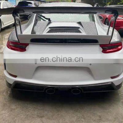 Runde FRP Or Half Carbon For Porsche 911-991.2 Upgrade GT3RS Style Body Kit Front Rear Bumper Lip Side Skirt Fender Hood Spoiler photo-3