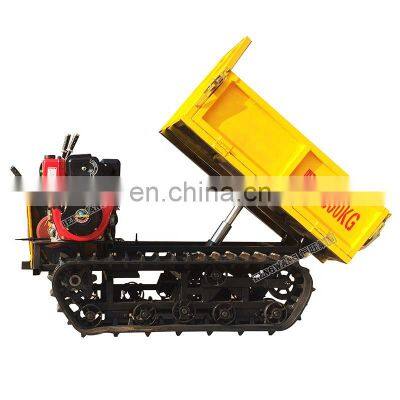 Self-loading mini dumper truck transporter crawler