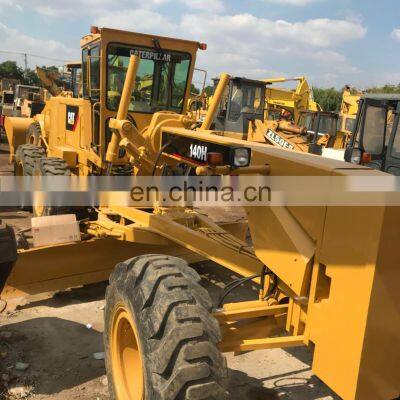 cat construction machinery 140h motor grader with original cat engine