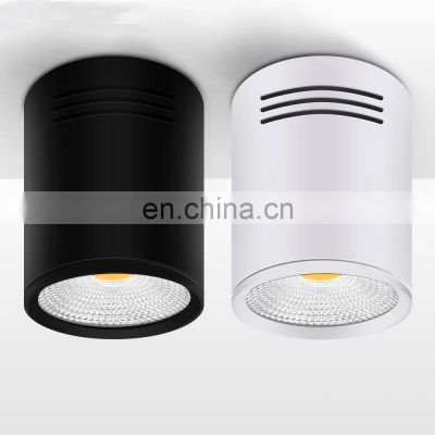 LED Round Surface Mount Downlight Cylinder Ceiling Down Spot Light Bedroom Home Modern LED COB Ceiling Lamp