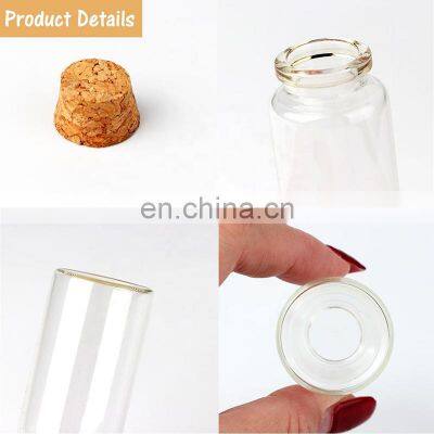 Wedding Party Supplies 25ml Cork Stoppers Mini Small Glass Bottles With Label Tags Strings Stickers photo-5