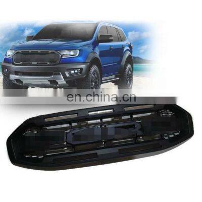 Front Racing Grille Mesh Bumper Cover For Everest 2015+ Car Exterior Grill Parts