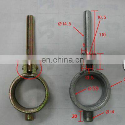 Galvanized construction prop steel shoring jack  scaffolding part hand nut and cup nut for sale