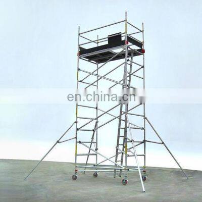 Aluminium Mobile Scaffold Tower Set for Sale China Scaffolding System Aluminum Scffolding Traditional 2.75/3.0/3.2mm 6m-12m 1set