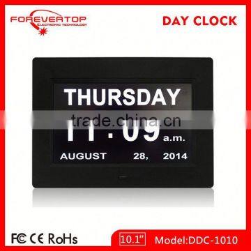 Hot sell High definition digital big screen lcd display calendar clock for elder