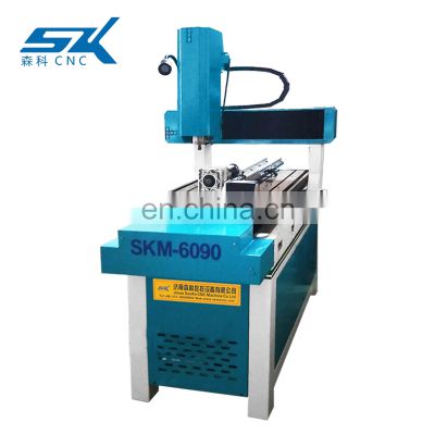 SENKE 600*600mm CNC Cutter Gold Copper Aluminum Iron Molding Machinery with Rotary Device