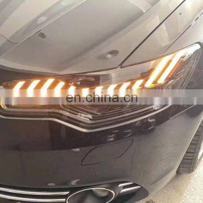 Обновленная полно-LED фара в стиле RS6 RS7 2021 года с динамическим подключением «плаг-н-плей» для Audi A6 C7 (2012 - 2015 гг.) photo-3