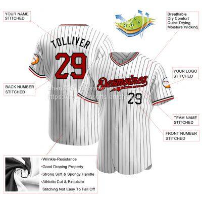 2022 Custom Best Quality Sublimation  Uniform for Sale 100% Polyester Team Wear Baseball Uniform