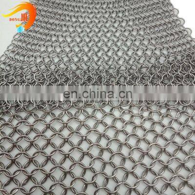 304 316 Stainless Steel Chainmail Ring Mesh Curtains for Decoration photo-3