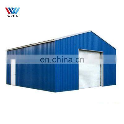 Factory support Prefab Steel Structure portable metal carport garages doble building car garage design