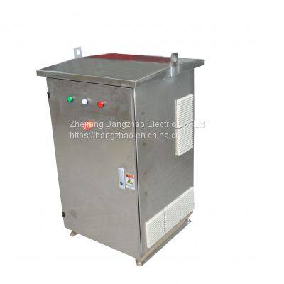 Stainless steel chassis railway backup power sine wave inverter with high voltage 525V AC output