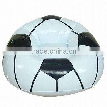 promotional pvc inflatable footbal sofa for sale