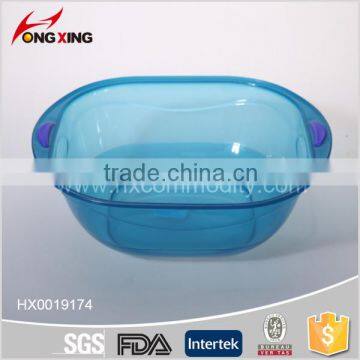 household rectangle plastic washing basin for bathroom