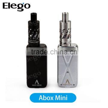 Elego factory price 50W temp control mod Abox Mini, huge vapor starter kit Rofvape ABOX Mini