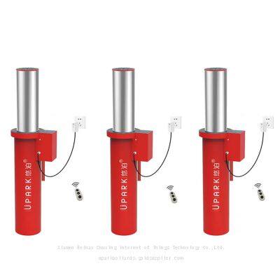 UPARK Private Area Anti-impact Warning Bollard Car Entry 219*600mm Telescopic Defensive Automatic E Bollards