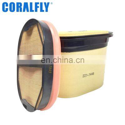 Honeycomb Air Filter AF27827 AF26248 P785965 P608766 3181986 293-4053 227-7449 2277449 2277448 for Cat Excavator Parts