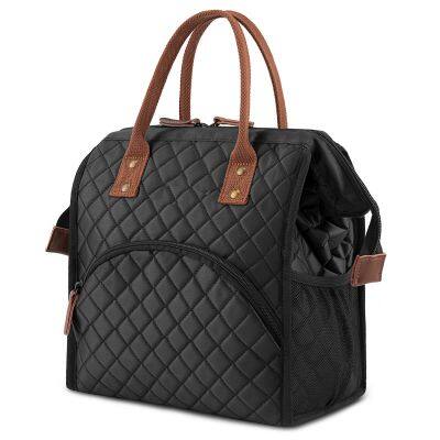 Fashion Cooler Lunch Box Portable Insulated Canvas Lunch Bag Thermal Food Picnic Tote Cooler Bag Lunch Bags For Women Kids photo-5