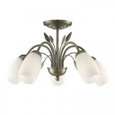 Modern Retro 5 Heads LED Ceiling Light 220-240V Ceiling Lamp Fixture for Indoor Decorative Lamp photo-2