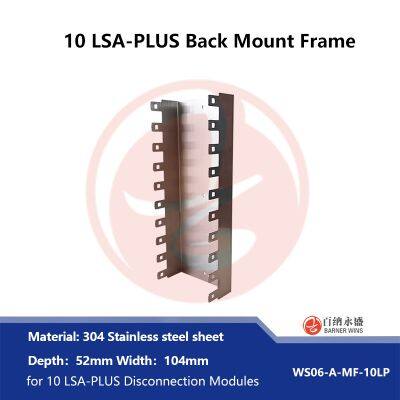 304# Stainless Steel Back Mount Frame for 10 LSA-PLUS Disconnection Modules WS06-A-MF-100 photo-3