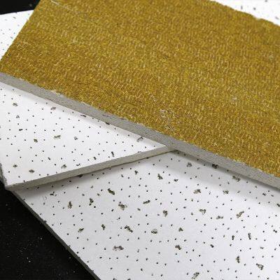 White Color, Also Canbe Black Color China 600*600mm Acoustic Ceiling Tiles Mineral Fiber Board for Hospital Decoration photo-5
