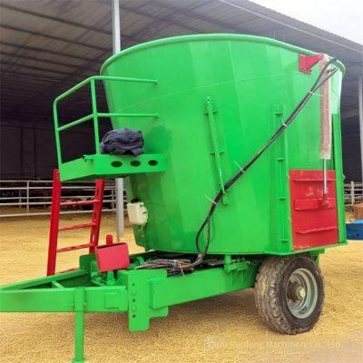 Vertical Large-scale Twin-shaft 18-cubic-meter Mixer, Feed Mixer for Pastoral Areas, Twin-shaft Forage and Straw Crushing and Mixing Machine