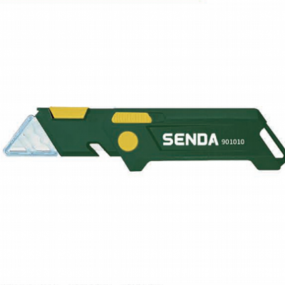 Portable Folding Utility Knife With TPR Comfort Grip, Multi‑Angle Adjustment & Spare Blade Storage