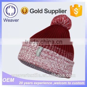 Alibaba China Market Winter Knitted Hats With Ball Top Wholesale