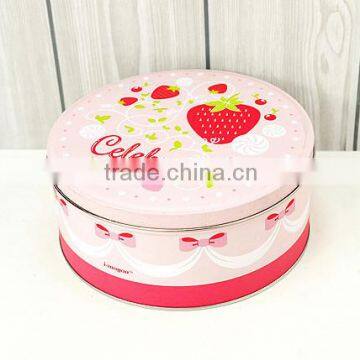 food grade metal cake tin custom