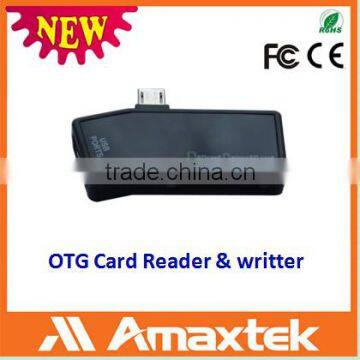 Factory Price All in one Micro USB OTG Card Reader with one Port USB2.0 Hub