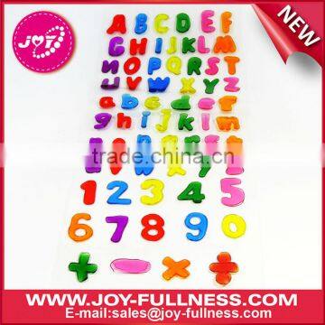 alphabet gel sticker