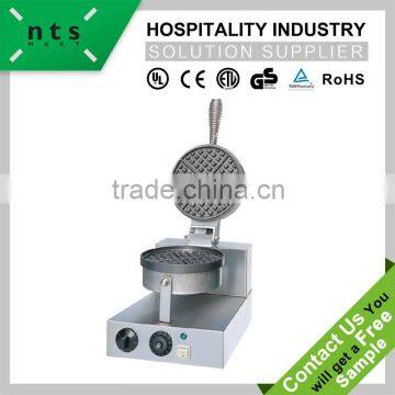 fast food economic design 1 plate electric stainless steel waffle baker