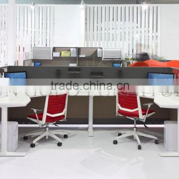 Open style L shape 2 seater Workstation Cubicles in Office Partitions ( SZ-WS439)