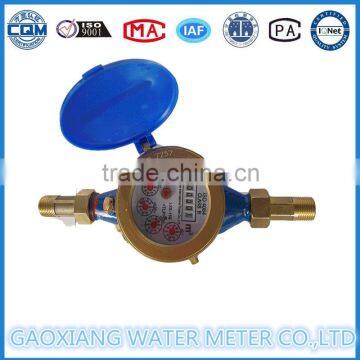 multi jet brass material dry dial water meter China factory