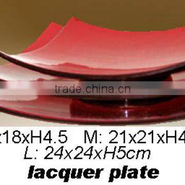 New design square lacquered plate