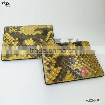Giveaways Gift Genuine Python Leather Card Holder Custom Clear Cover With Catalogue Superstar ID Card Holder photo-2