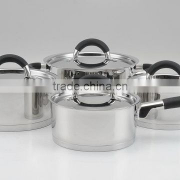 8pcs silicone grip cookware set