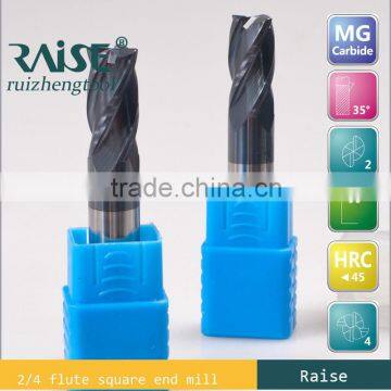 CNC china carbide square end mill cutter flat end mill/milling cutters/milling tools/router bits/cutters