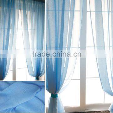 Plain Coloured Polyester Linen Curtain Fabric photo-3